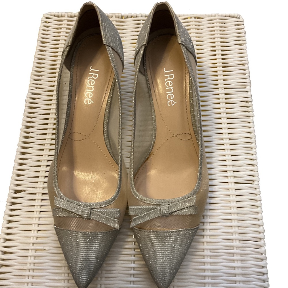 J.Renee Glittering Silver Heels